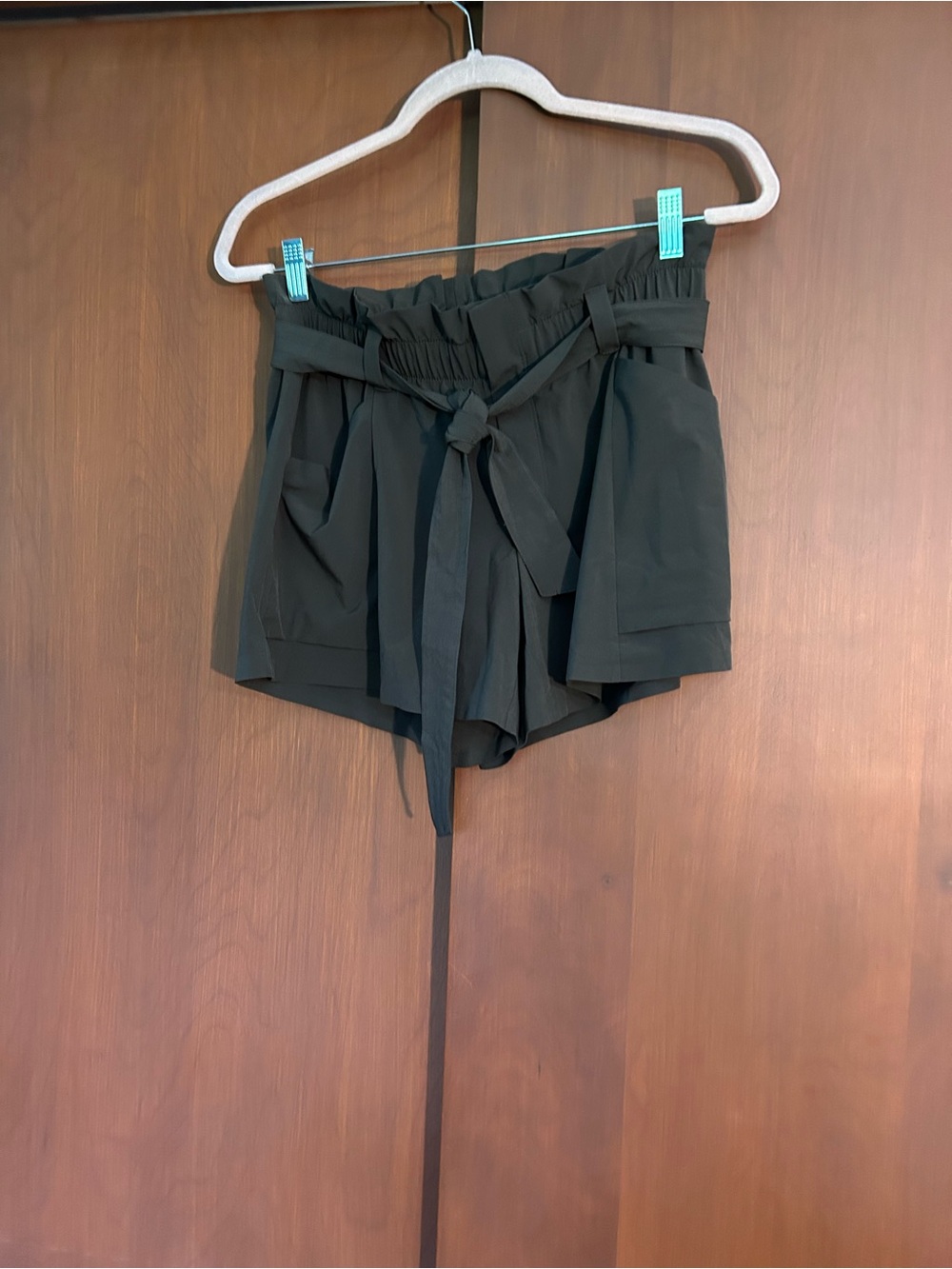 Athleta Brown Tie Belt Shorts